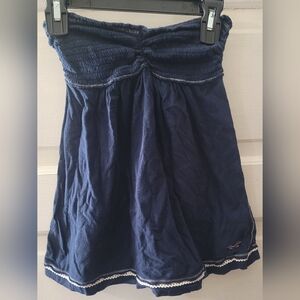 Hollister Navy Blue Tube Top
